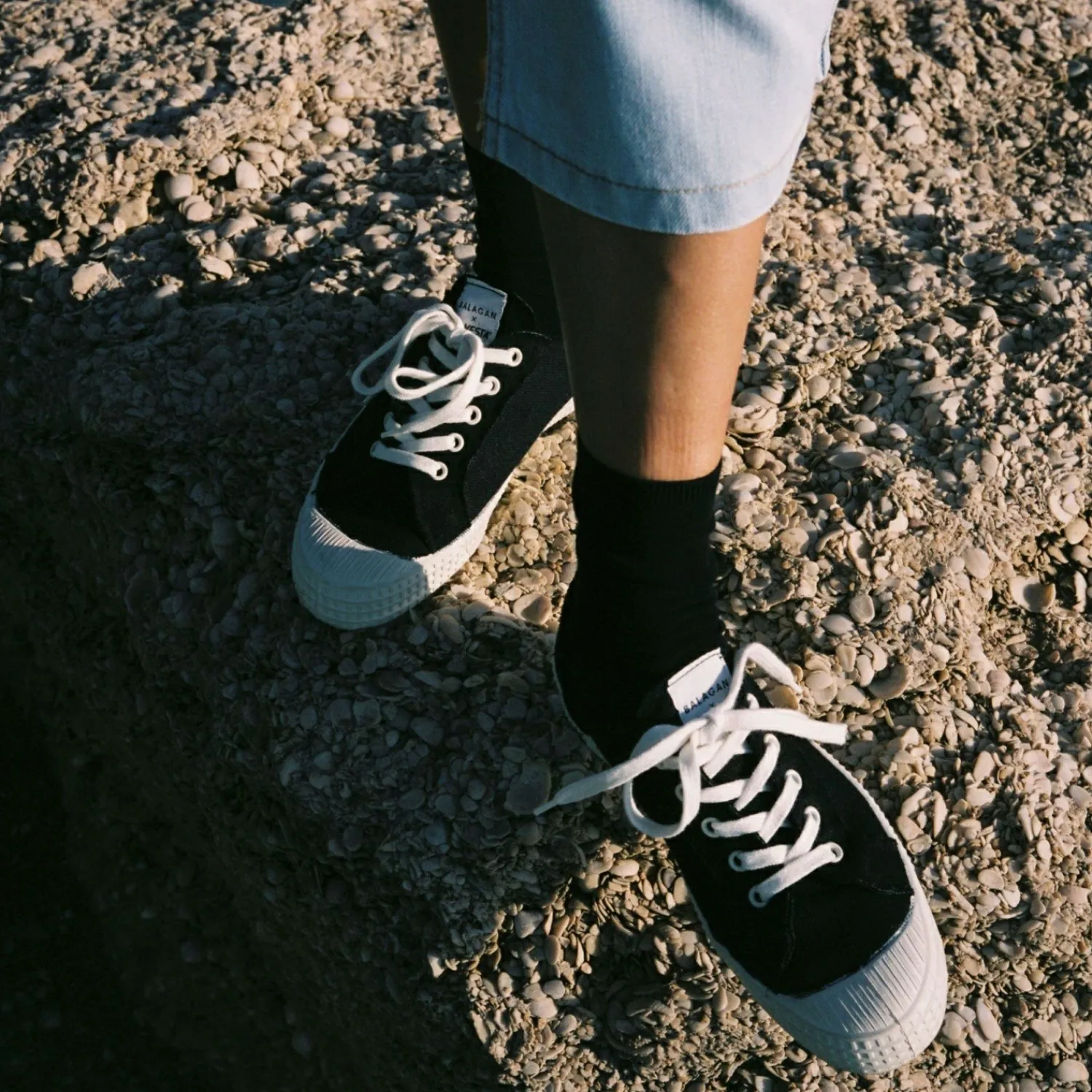Balagan Sneakersy|Novesta Star Master Sneakersy Damskie Vegan, Czarne Na Bialym