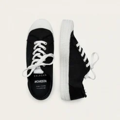 Balagan Sneakersy|Novesta Star Master Sneakersy Meskie Vegan, Czarne Na Bialym